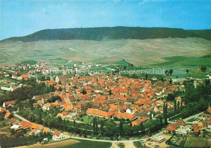 Iphofen Fliegeraufnahme mit Schwanberg