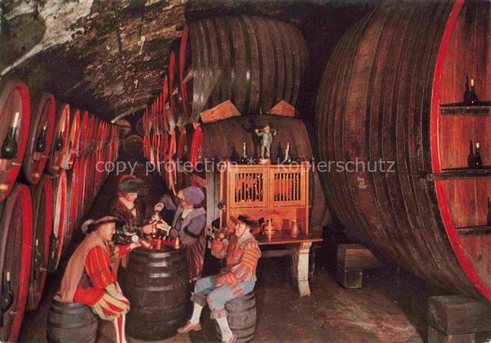 Kitzingen Main Historische Weinprobe Weinkeller in der ehem Benediktinerabtei