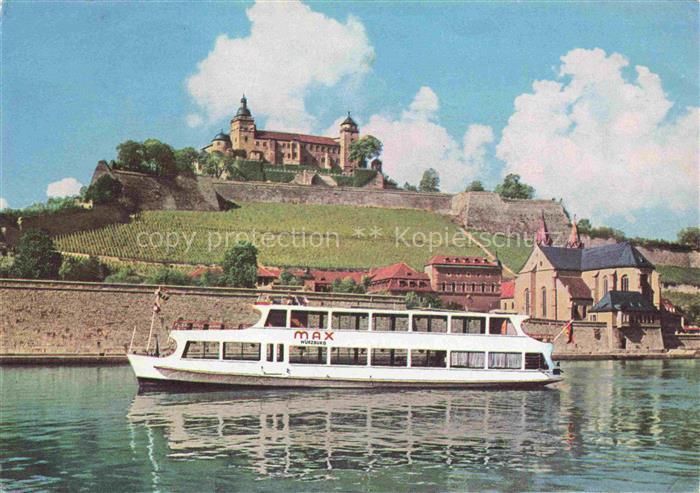 WueRZBURG Bayern Salonschiff Max Kirche Burg