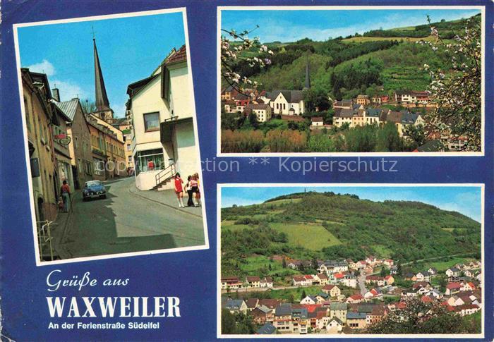 Waxweiler Rheinland-Pfalz Strassenpartie Panorama