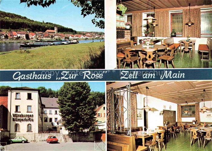 Zell Main Gasthaus Zur Rose Gastraeume Mainpartie