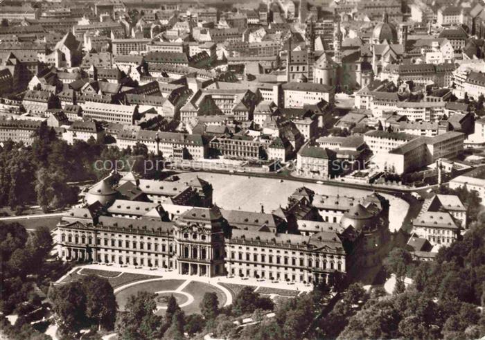 WueRZBURG Bayern Residenz Fliegeraufnahme