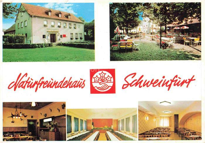 SCHWEINFURT Main Gaststaette Naturfreundehaus Freiterrasse Gastraeume Festsaal