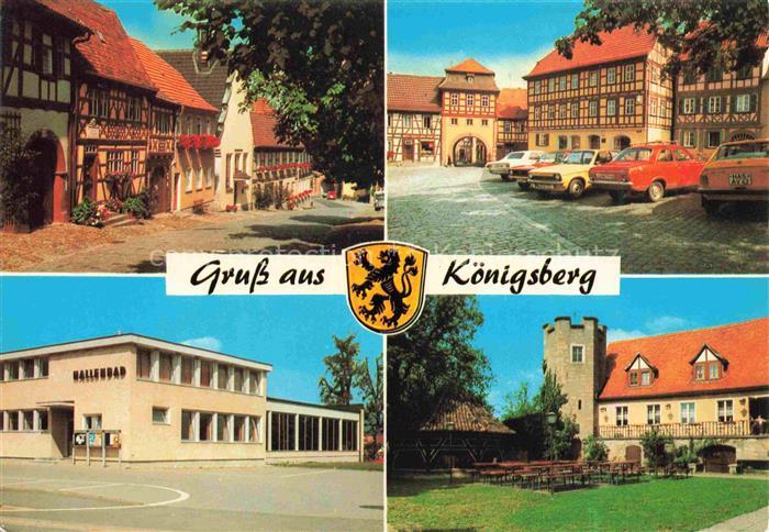 Koenigsberg Bayern Salzmarkt mit Regiomontanushaus Marktplatz Unfinder Tor Halle