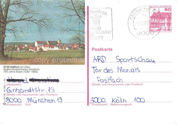 Hassfurt Main Bayern Spaetmittelalterliches Stadtbild