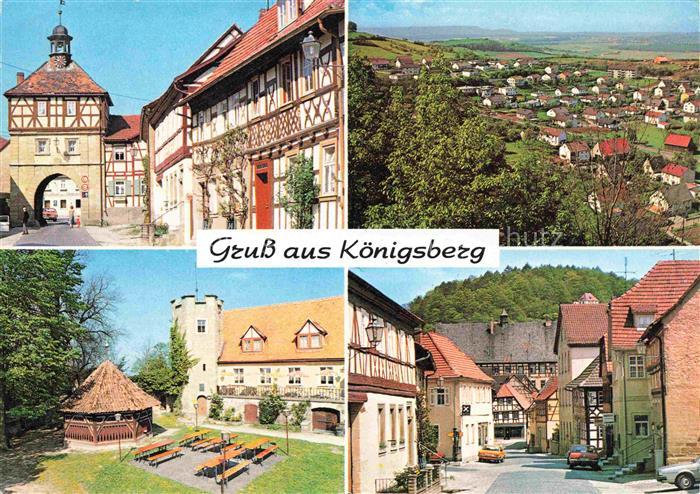 Koenigsberg Bayern Stadttor Panorama Schloss