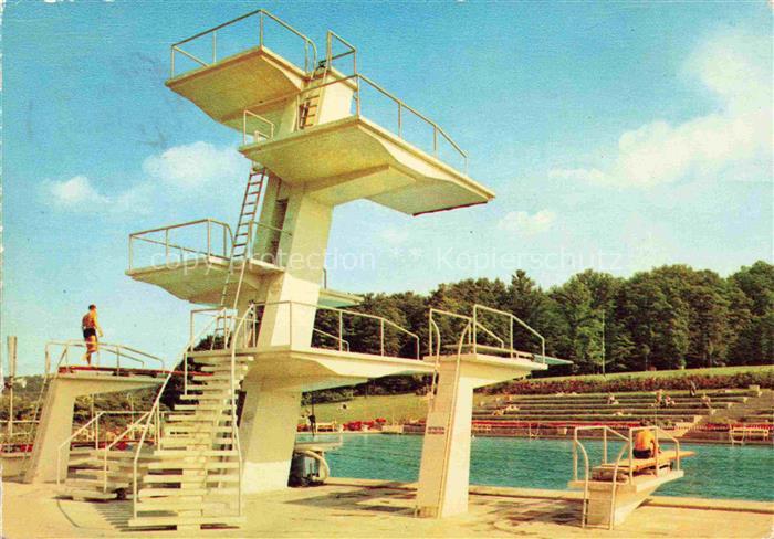 SCHWEINFURT Main Sommerbad Sprungturm