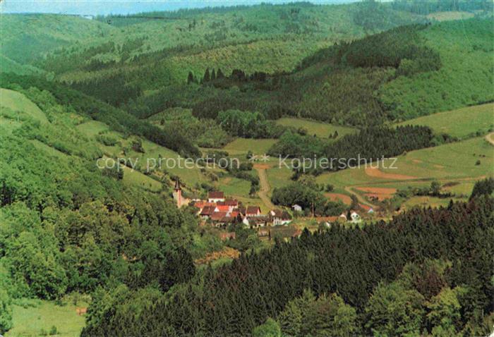 Michelbach Gerolstein Fliegeraufnahme mit Hotel Huschkens