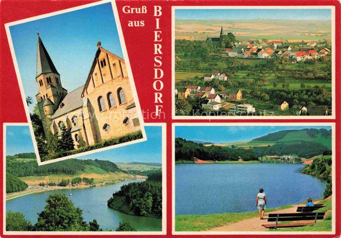 Biersdorf See Eifelkreis Kirche Stausee Panorama Park