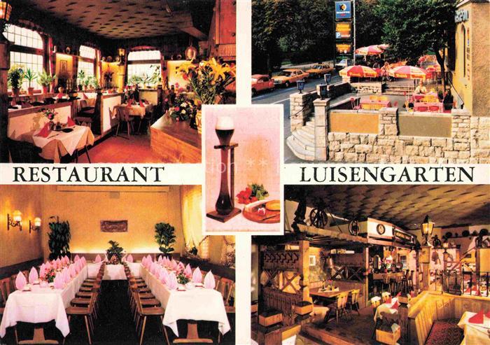 WueRZBURG Bayern Restaurant Luisengarten Gastraeume Terrasse