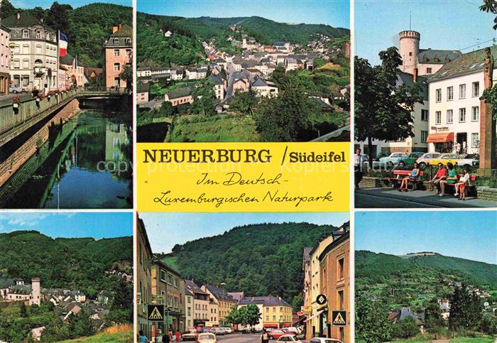 Neuerburg Eifel Bitburg-Pruem Kanal Panorama Teilansichten Schloss