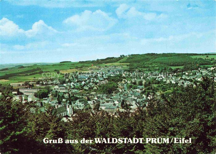 Pruem Eifel Rheinland-Pfalz Fliegeraufnahme
