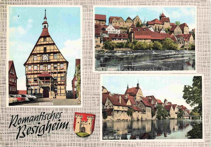 Besigheim Neckar Rathaus Am Enzwehr Enzpartie