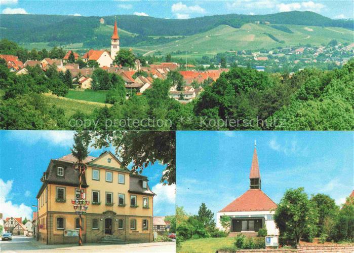 Ilsfeld Panorama Rathaus Auenstein Kirche Schozach