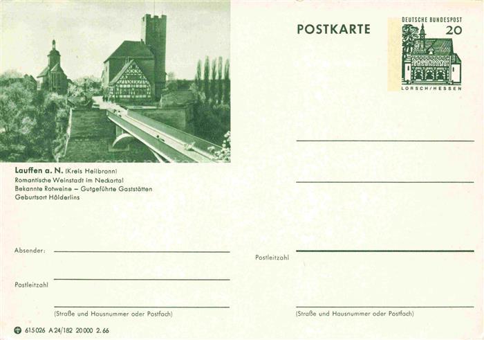 Lauffen  Neckar Heilbronn BW Teilansicht Bruecke Kirche