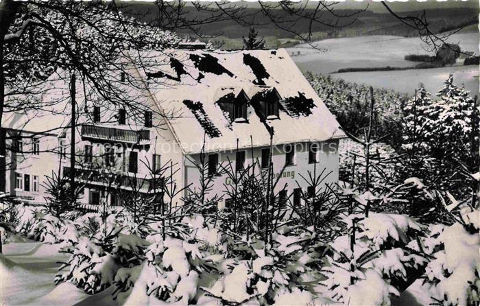 Laibach Bad Berleburg NRW Gasthof Erholung Winterlandschaft