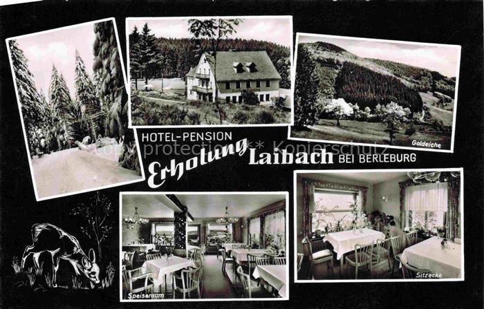 Laibach Bad Berleburg NRW Hotel Pension Erholung Speiseraum Sitzecke Landschafts