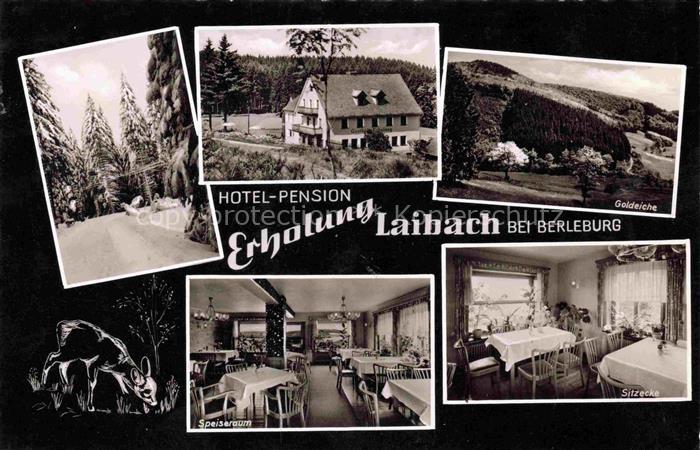 Laibach Bad Berleburg NRW Hotel Pension Erholung Speiseraum Sitzecke Landschafts