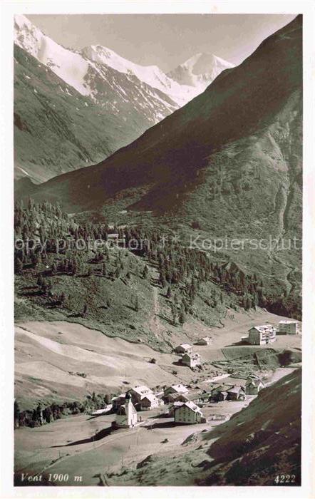 Vent  oetztal Tirol AT Panorama oetztaler Alpen