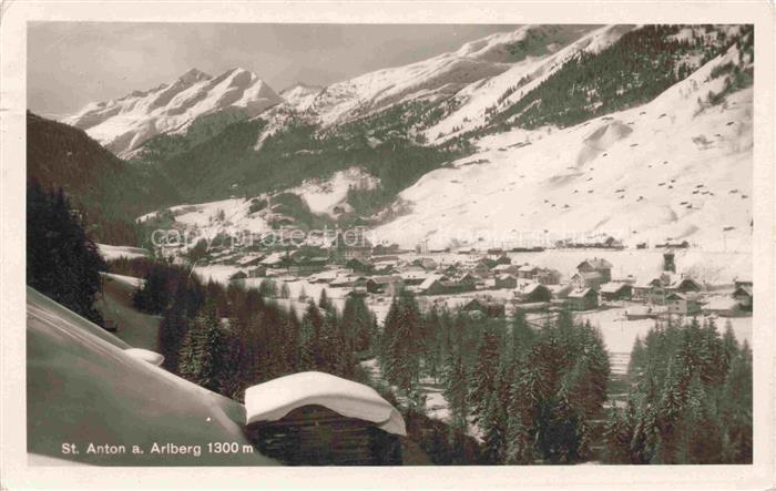 St Anton Arlberg Tirol AT Winterpanorama Alpen