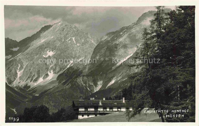 Moesern Telfs Tirol AT Gaststaette Menthof Alpen