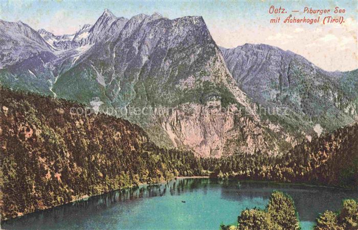 Oetz oetz Tirol AT Panorama Piburger See mit Acherkogel