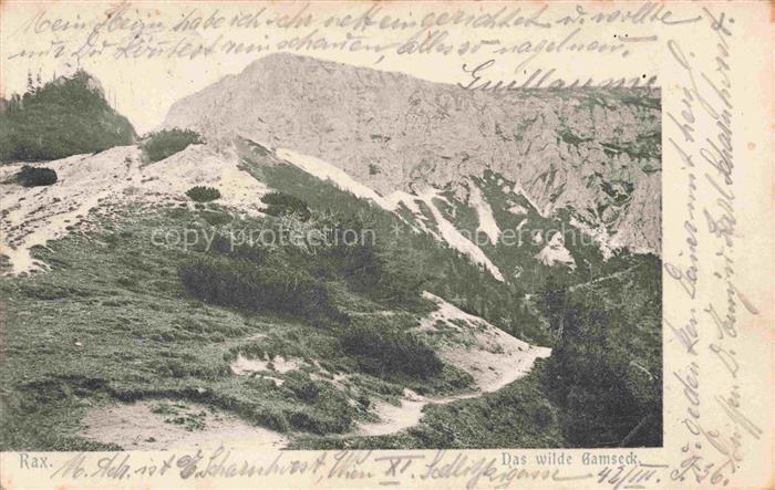 Rax 2009m Steiermark AT Panorama Das wilde Gamseck