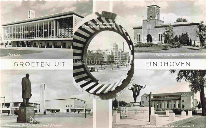 EINDHOVEN Noord-Brabant NL Station Museum Monument Gemeentehuis
