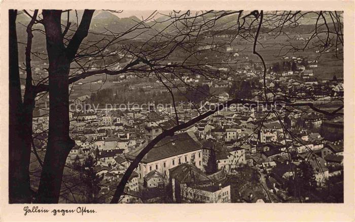 Hallein AT Panorama Blick ins Tal