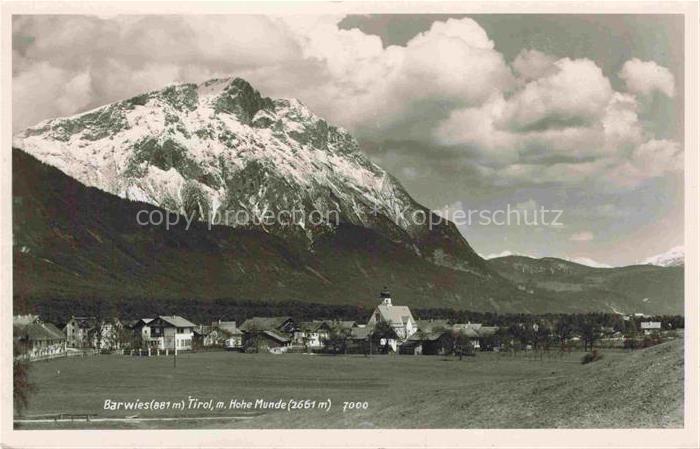 Barwies Tirol AT Panorama Blick gegen Hohe Munde