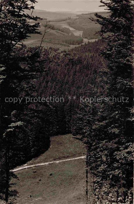 Laibach Bad Berleburg NRW Panorama Blick von der Naturschanze