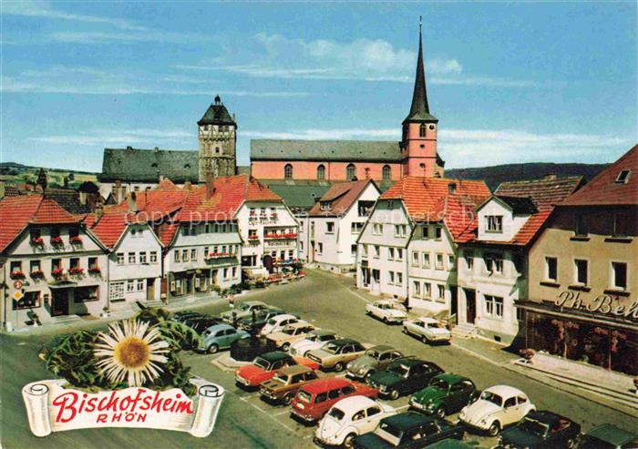 Bischofsheim Rhoen Marktplatz Kirche