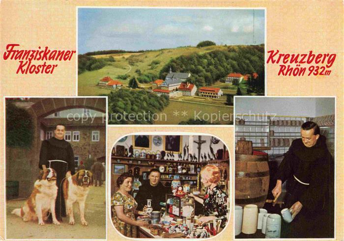 Kreuzberg  932m Rhoen Kloster Bischofsheim Franziskaner Kloster Moenche Klosterp