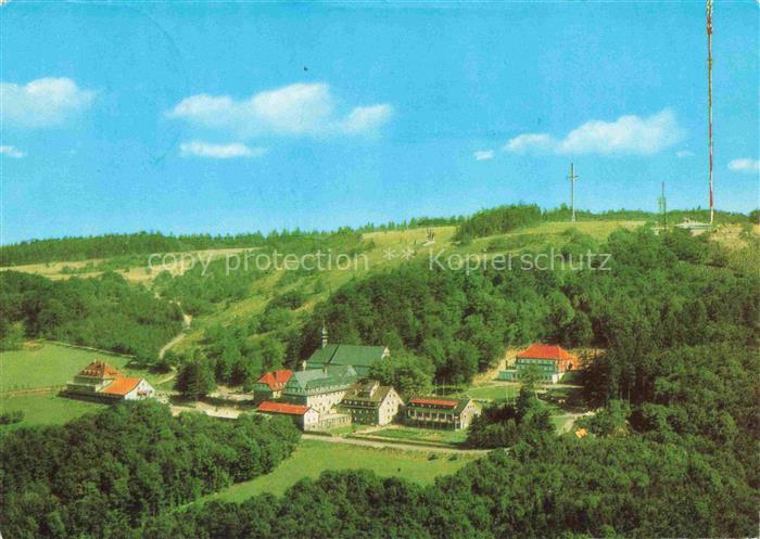 Kreuzberg 932m Rhoen Kloster Bischofsheim Panorama Franziskanerkloster Sender N