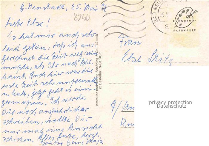 Bad Neustadt Saale Bayern Marktplatz Salzburg Wandelhalle Kuranstalt Fraenkische – Bild 2