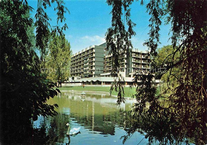 Bad Neustadt Saale Bayern Kurparkklinik Schwanenteich