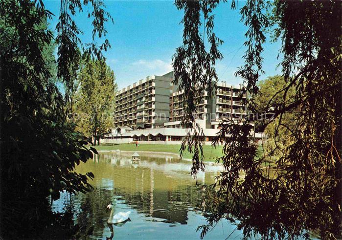 Bad Neustadt Saale Bayern Kurparkklinik Schwanenteich