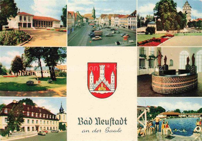 Bad Neustadt Saale Bayern Kurhaus Wandelhalle Kurhotel Marktplatz Hohntor Brunne
