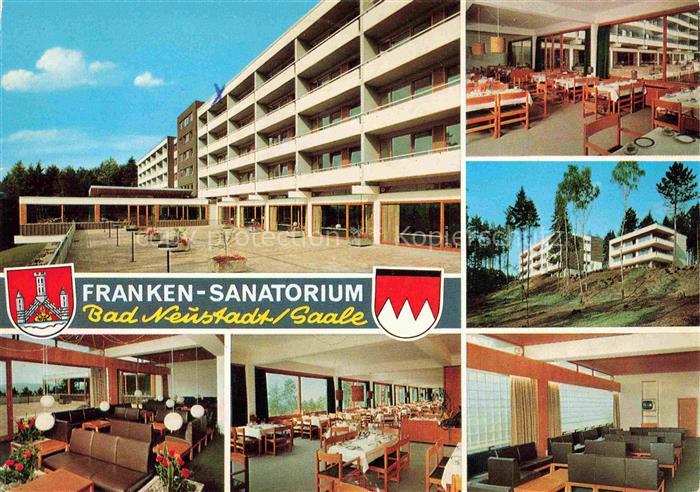 Bad Neustadt Saale Bayern Franken-Sanatorium Speisesaal Aufenthaltsraum