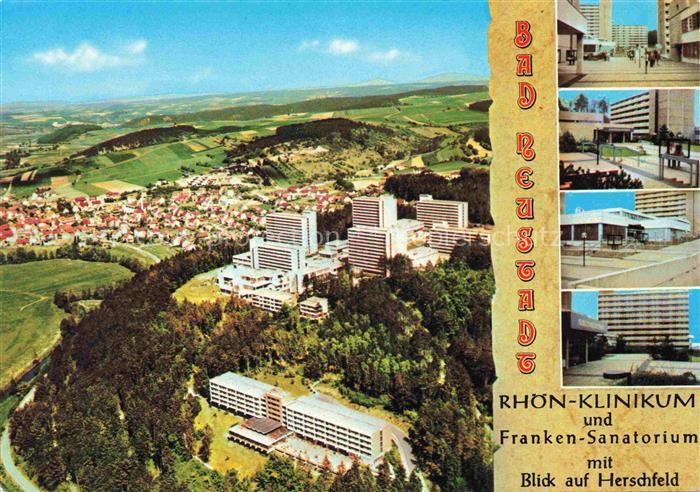 Bad Neustadt Saale Bayern Rhoenklinikum Franken-Sanatorium Blick auf Herschfeld