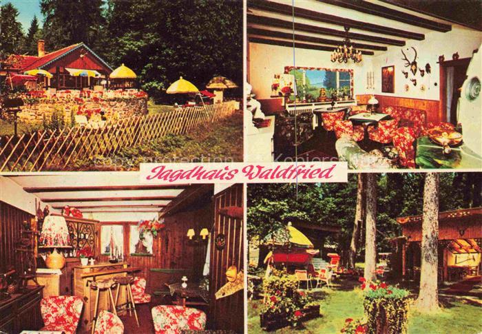 Oberthulba Café Weinstube Jagdhaus Waldfried Hexenhaus Gastraum Garten Terrasse