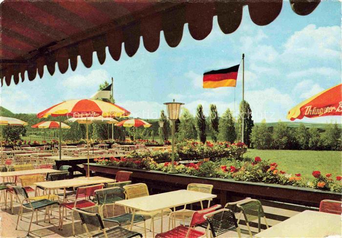 Elfershausen Markt Bad Kissingen Unterfranken Gaestehaus Ullrich Terrasse