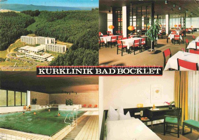 Bad Bocklet Bad Kissingen Bayern Kurklinik Restaurant Hallenbad Patientenzimmer