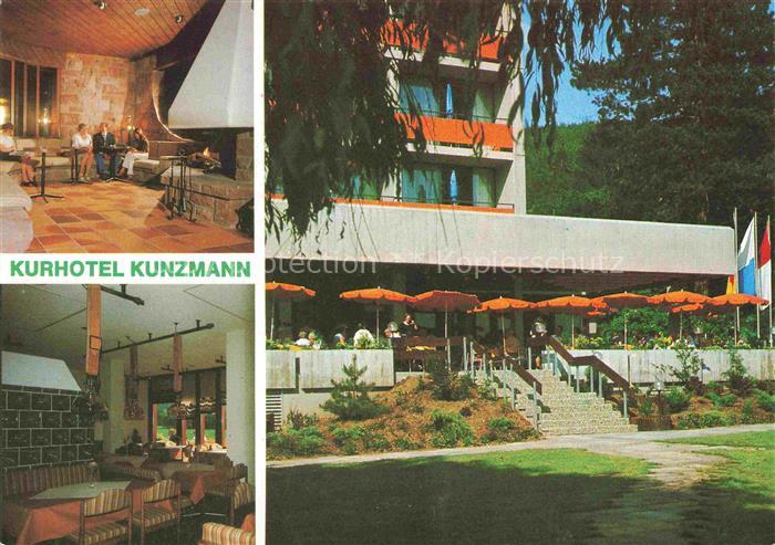 Bad Bocklet Bad Kissingen Bayern Kurhotel Kunzmann Kaminzimmer Garten Terrasse