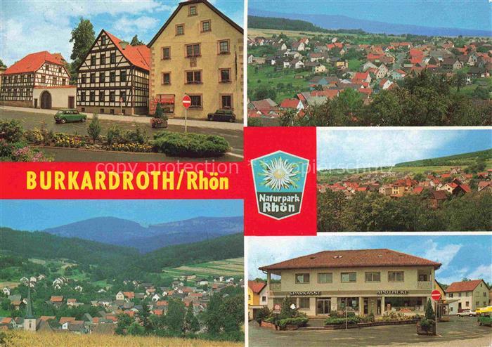 Burkardroth Rhoen Bad Kissingen Bayern Panorama Ortsteile Zahlbach Stangenroth u