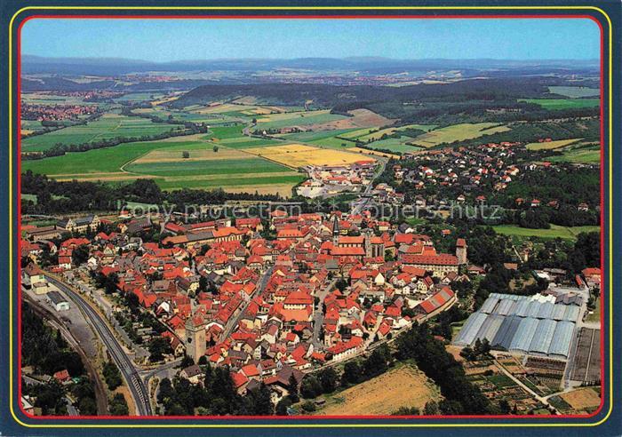 Muennerstadt Panorama Naturpark Bayerische Rhoen