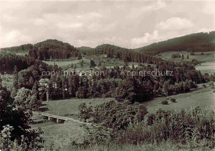 Beddelhausen Bad Berleburg NRW Landschaftspanorama mit Haus Ederhoehe