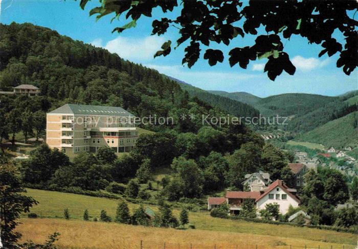 Laasphe BAD LAASPHE Schlossbergsanatorium Wittgenstein Panorama Kneipp-Heilbad L