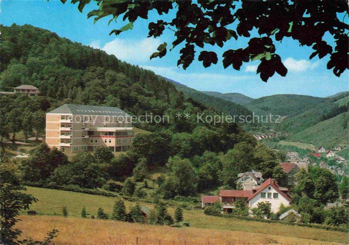 BAD LAASPHE Schlossbergsanatorium Wittgenstein Panorama Kneipp-Heilbad Luftkuror