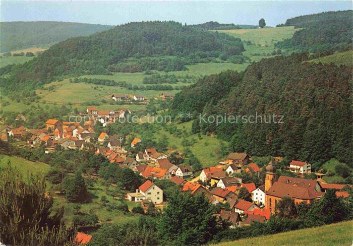 Heimbuchenthal Panorama Erholungsort Naturpark Spessart